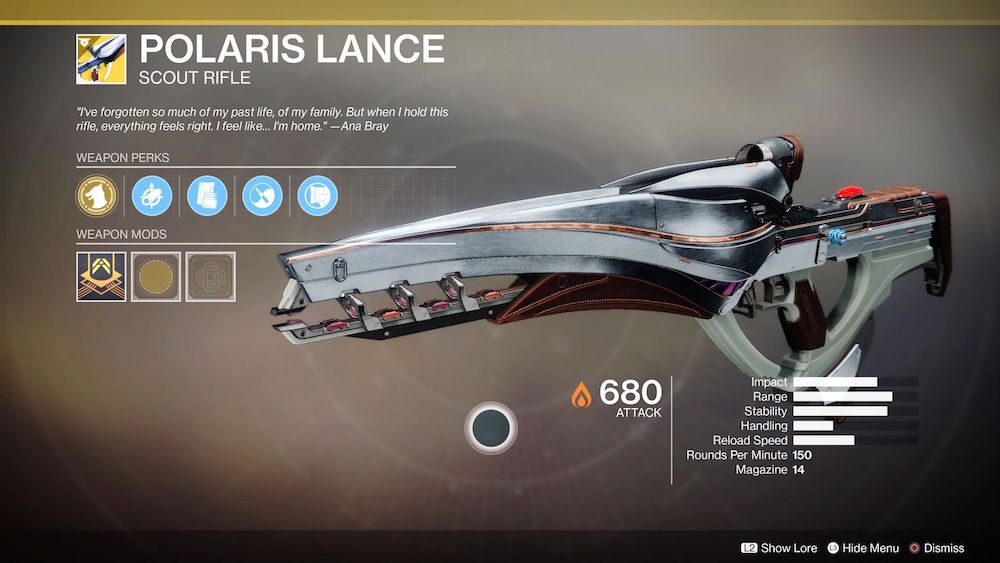 Destiny 2 How to Get Polaris Lance PlayStation Universe