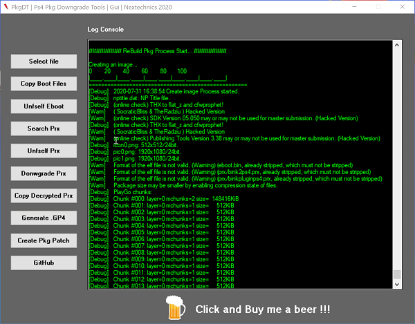 PKGDT PS4 PKG Downgrade Tools GUI for Backporting Games by Gerfra