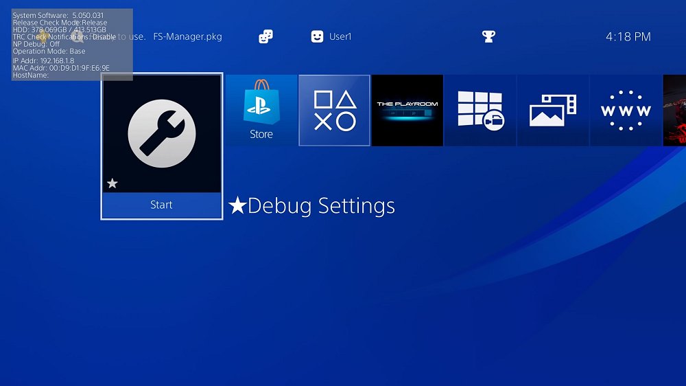 PS4 CEX2SemiDEX CEX Console with DEX Debug Settings via LightningMods