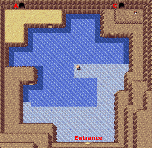 Pokemon Ruby, Sapphire and Emerald Map of Shoal Cave