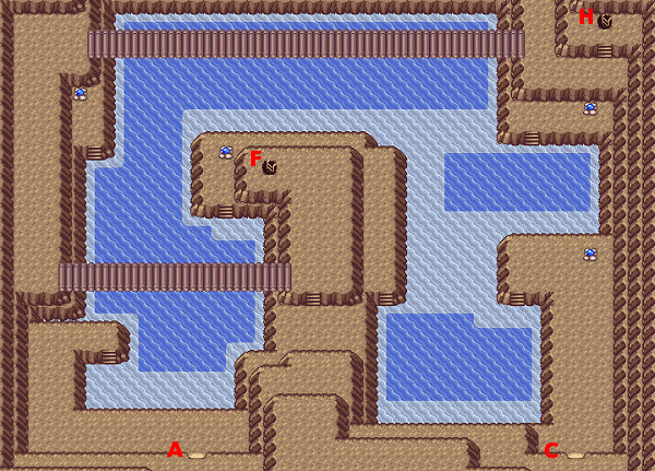 Pokemon Ruby, Sapphire and Emerald Map of Shoal Cave