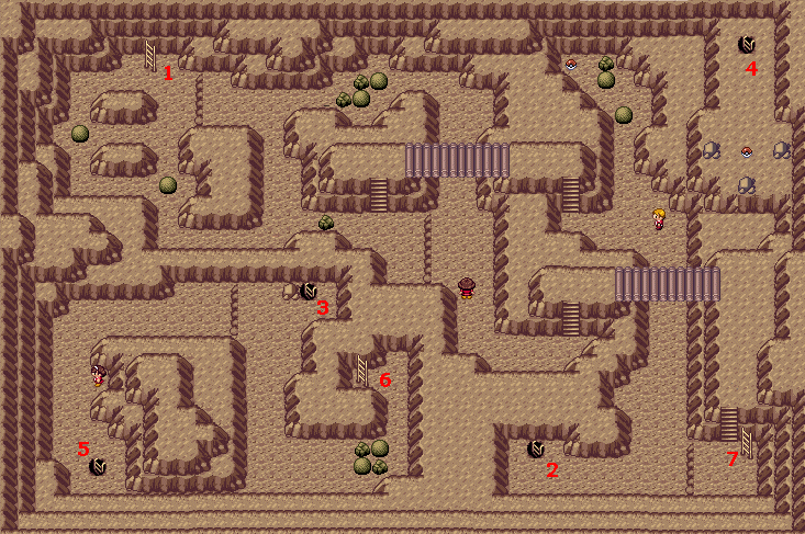 Pokemon Ruby, Sapphire and Emerald Map of Victory Road