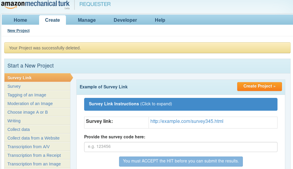 Using PsyToolkit with MTurk