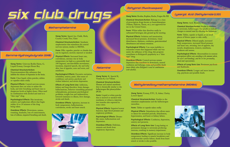 Club Drugs From Rave to the Grave Pamphlet