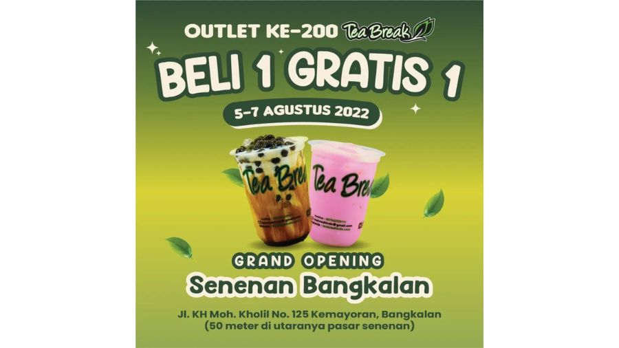 Franchise Tea Break Indonesia, Harga & Cara Daftar