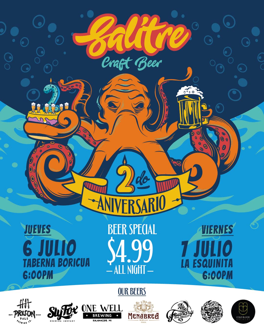 Salitre Craftbeer Distributors Celebrate Their 2nd Anniversary Puerto