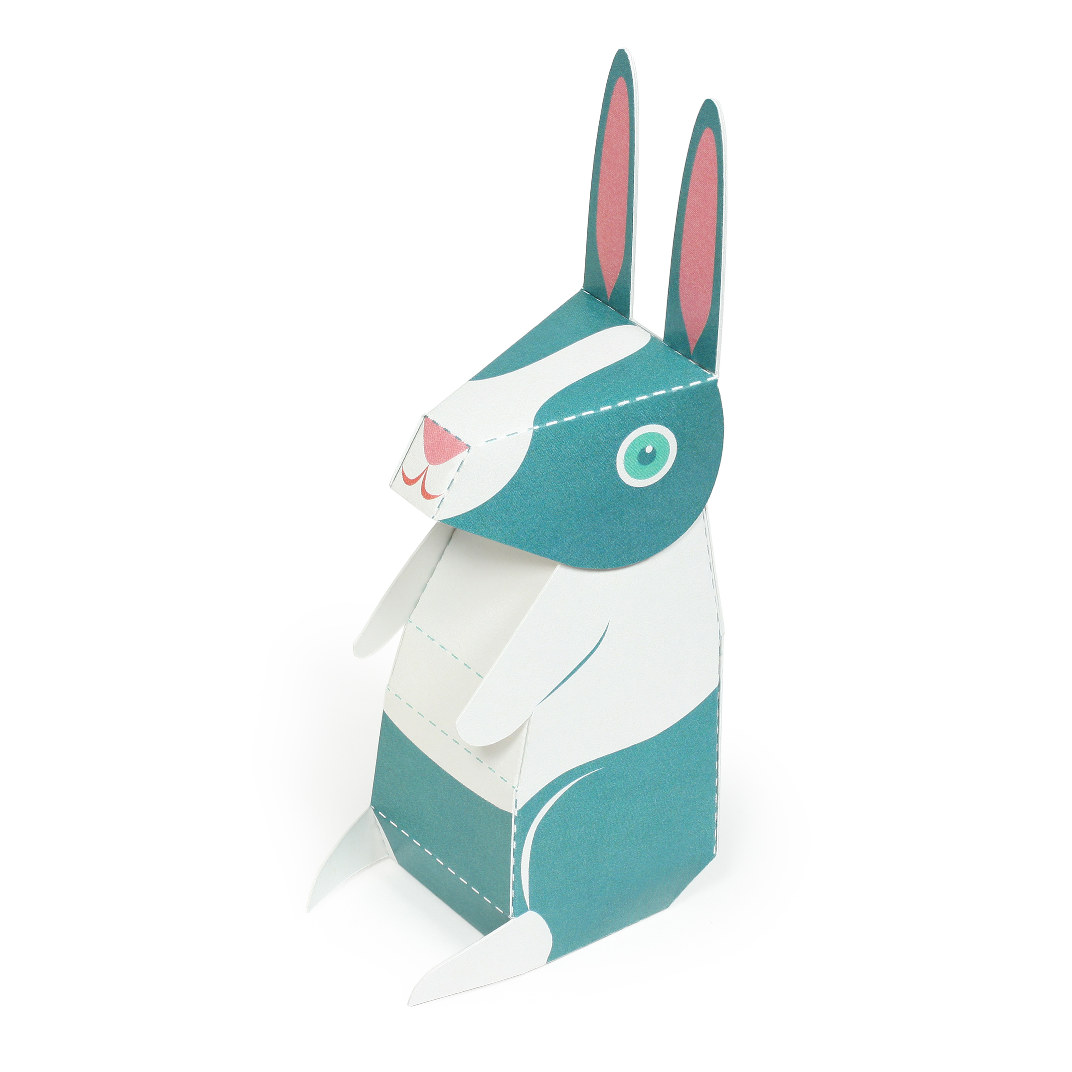 Rabbits Paper Toys PUKACA Paper Toys to cut, fold, glue and play.