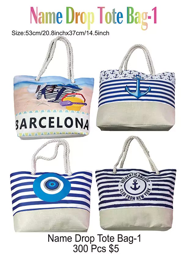 NameDropName Drop Tote Bags Puka Creations