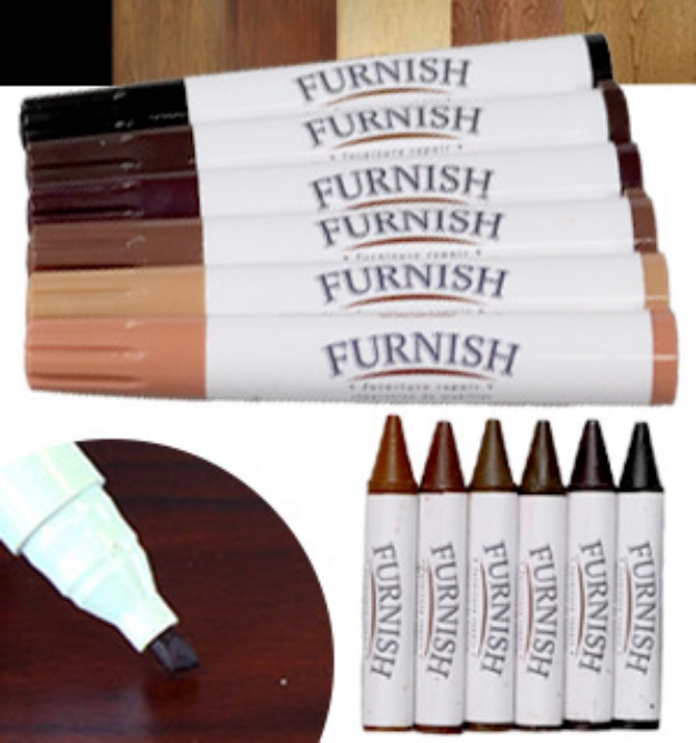 Furniture Repair Markers & Filler Crayons 12pk PulseTV