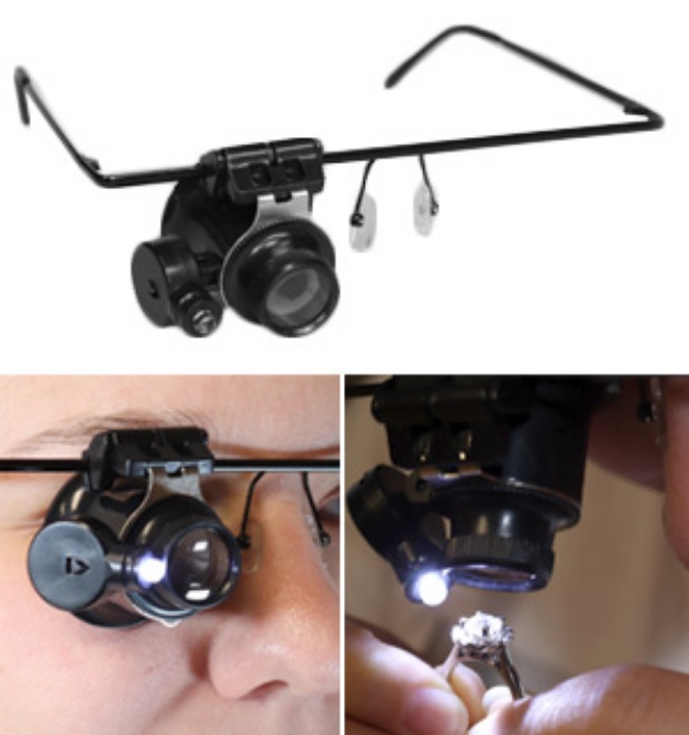 HandsFree Jewelers Loupe Glasses PulseTV