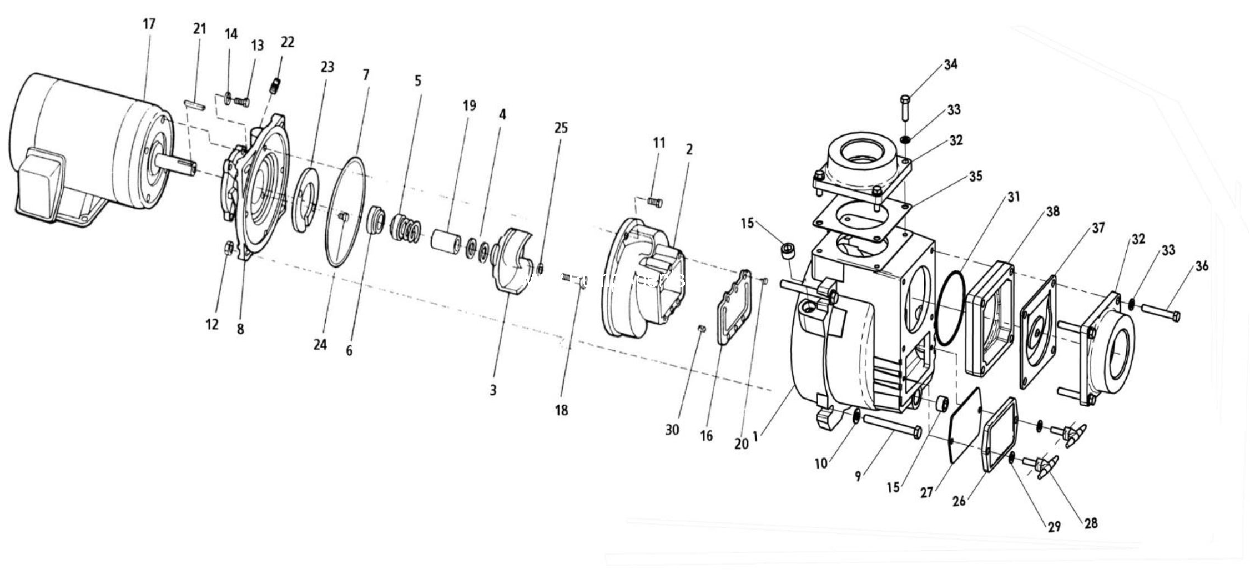 Parts for AMT Pump model 394F95