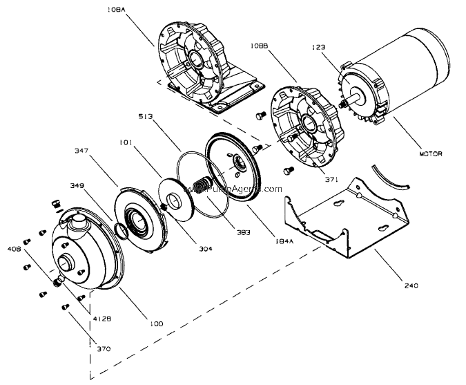 Parts for Goulds Pump model 2ST1G2C4
