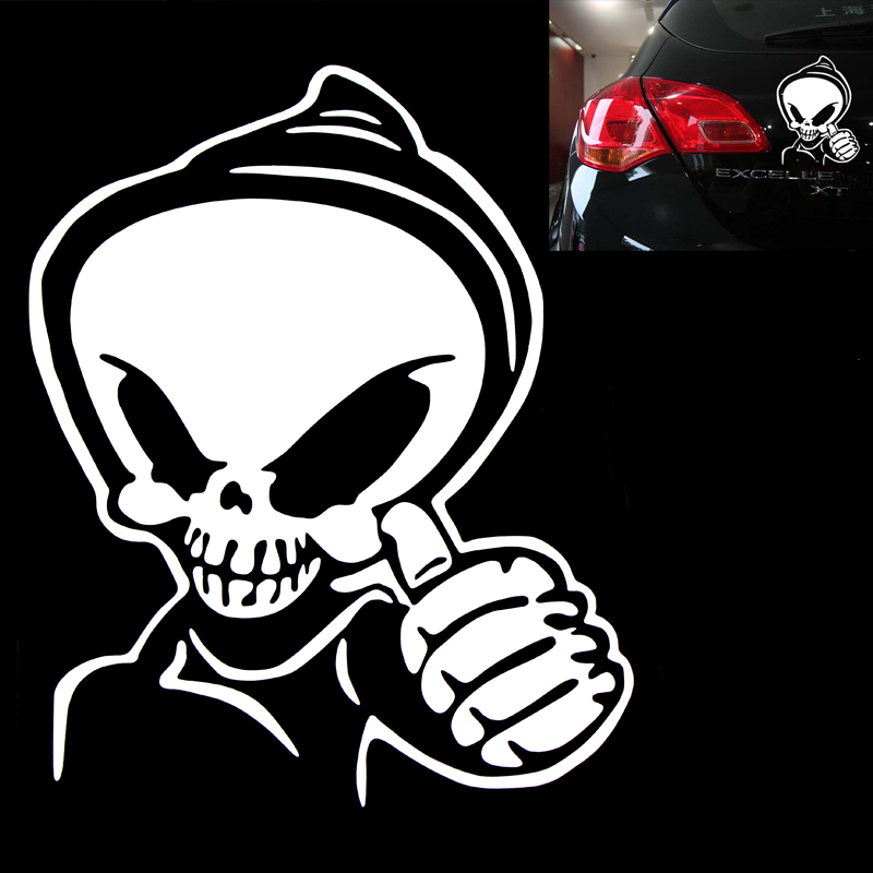 Loverly Cool Skull Graphic Decal Auto Car Sticker Drift JDM Window