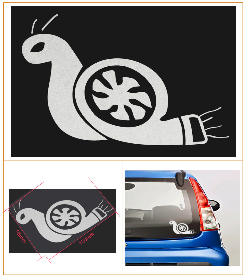 JDM Boosted Snail Decal Turbo Car Window Vinyl Decal Sticker Boost