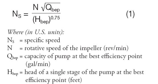 Centrifugal Pump Specific Speed Pumps & Systems
