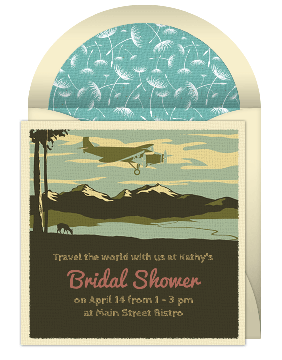Around the World Theme Bridal Shower