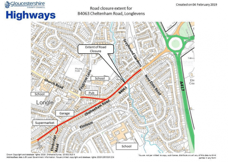 Busy road into Gloucester will be closed for 11 nights next month