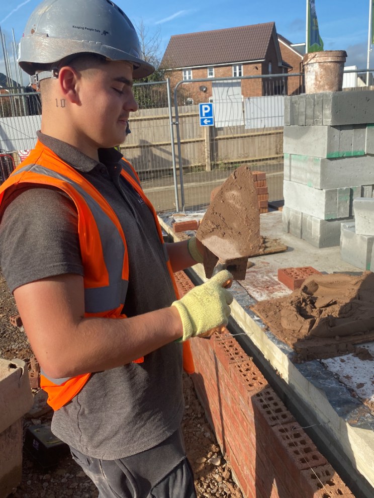 Stroud apprentice shares skills for life Barratt Homes Great Oldbury
