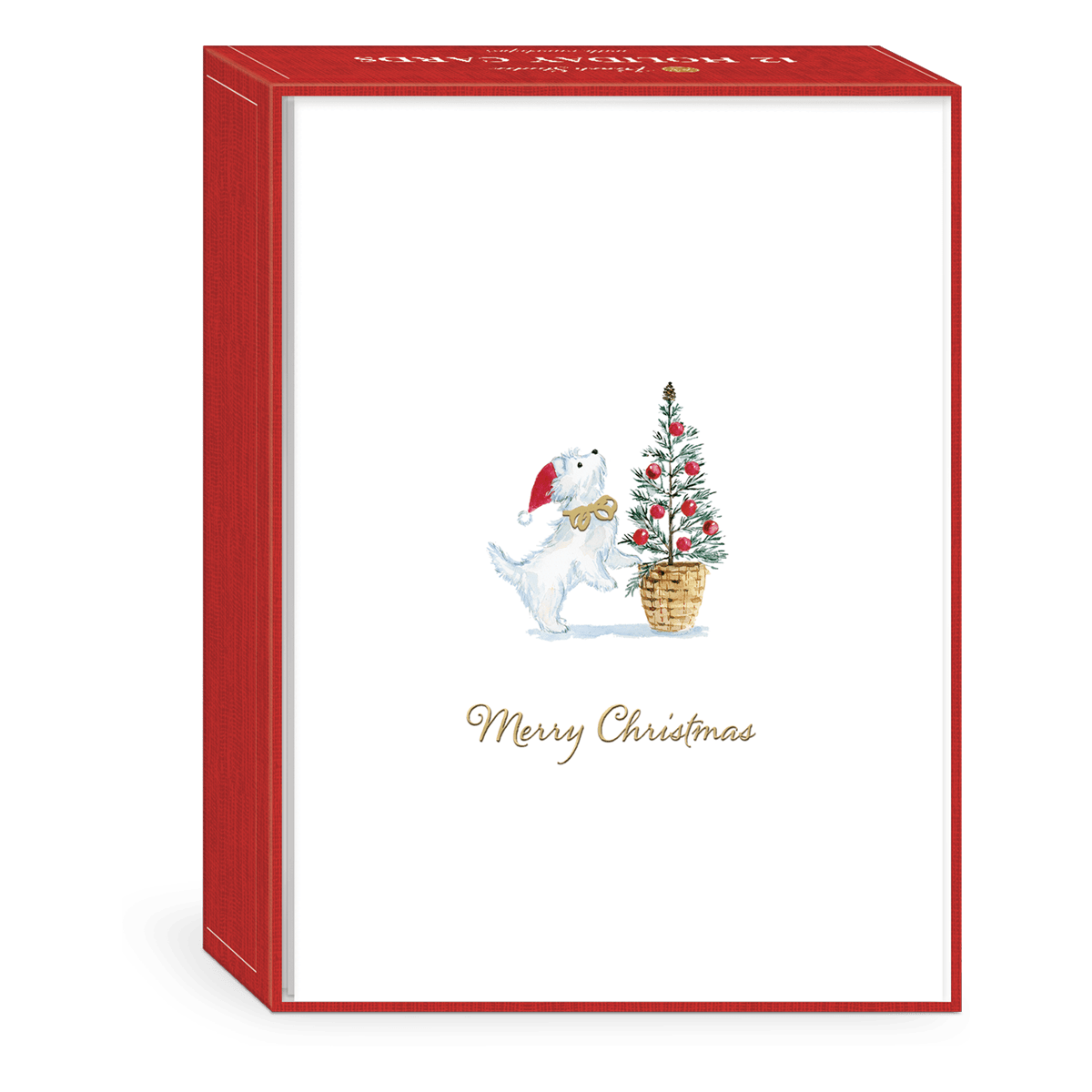 Holiday Westie Boxed Holiday Cards Punch Studio