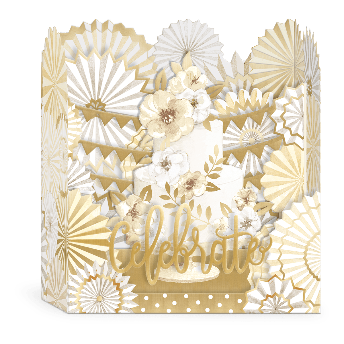 Popup Celebrate Cake Greeting Card Punch Studio