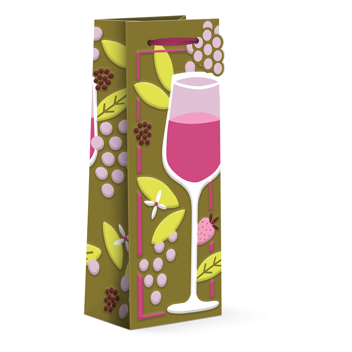 Grape Glass Wine Bag Punch Studio