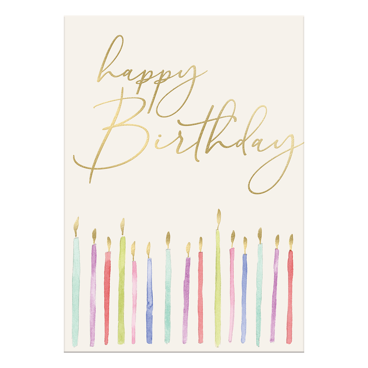 Birthday Candles Greeting Card Punch Studio