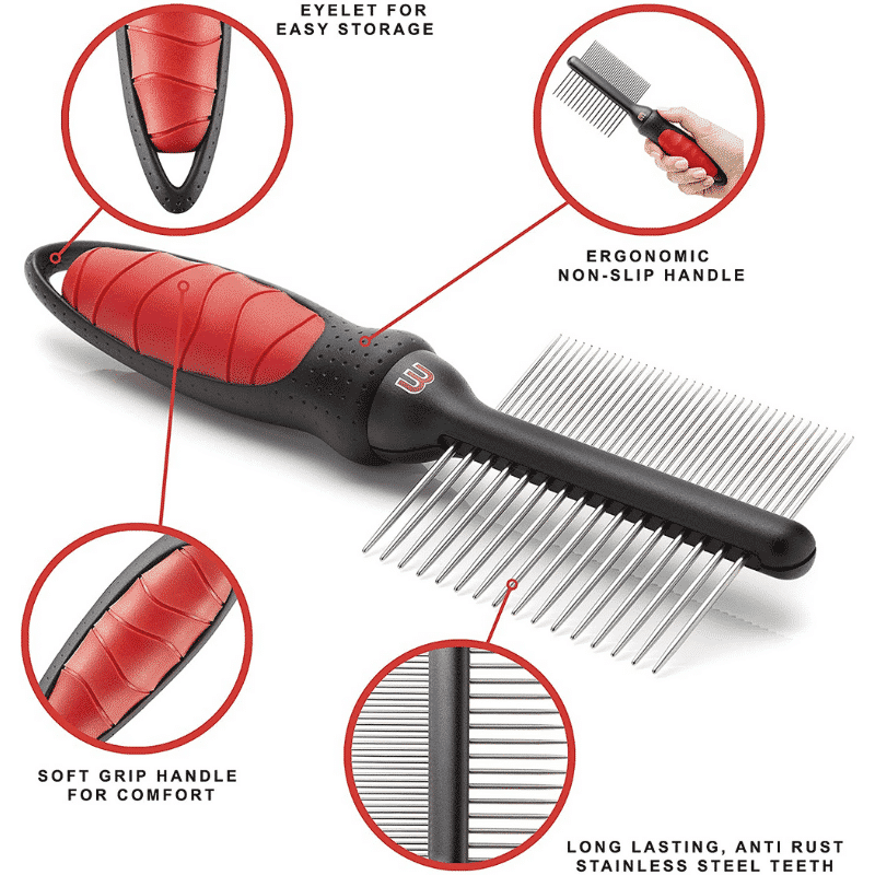 Mikki Dual Comb for Medium/Coarse Coats Puppify Pet Store & Mobile