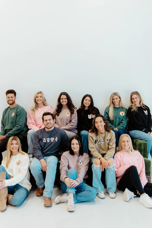 The Custom Embroidered Pet Portrait Sweatshirt PUPSENTIALS