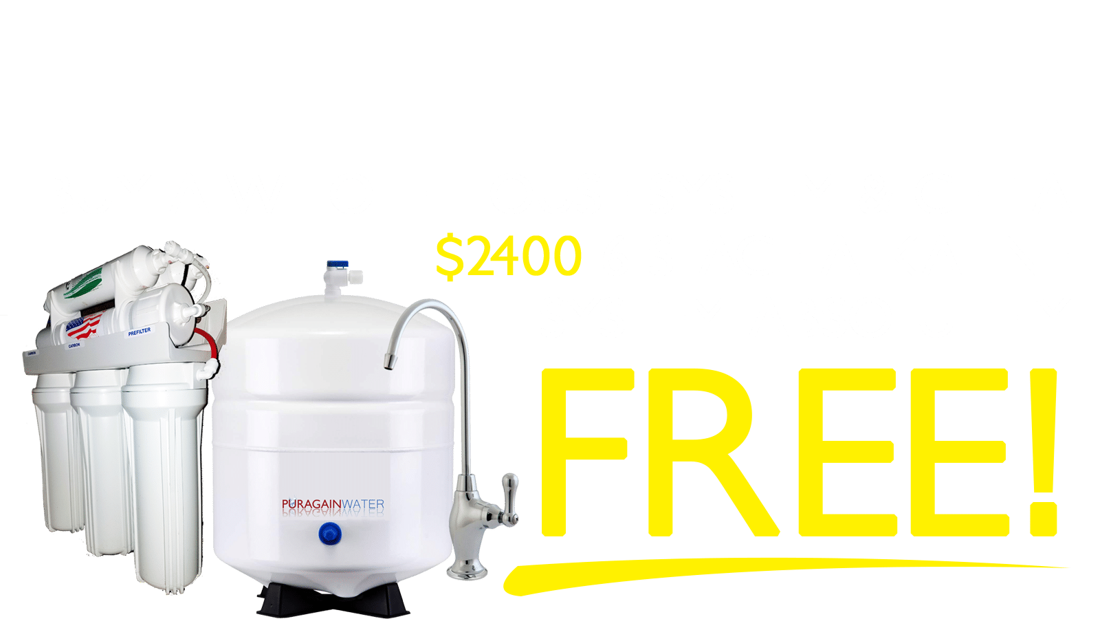 6 Stage Alkaline System PurAgain Water