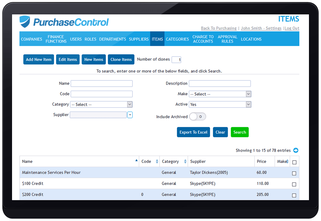 Business Budgeting Software PurchaseControl