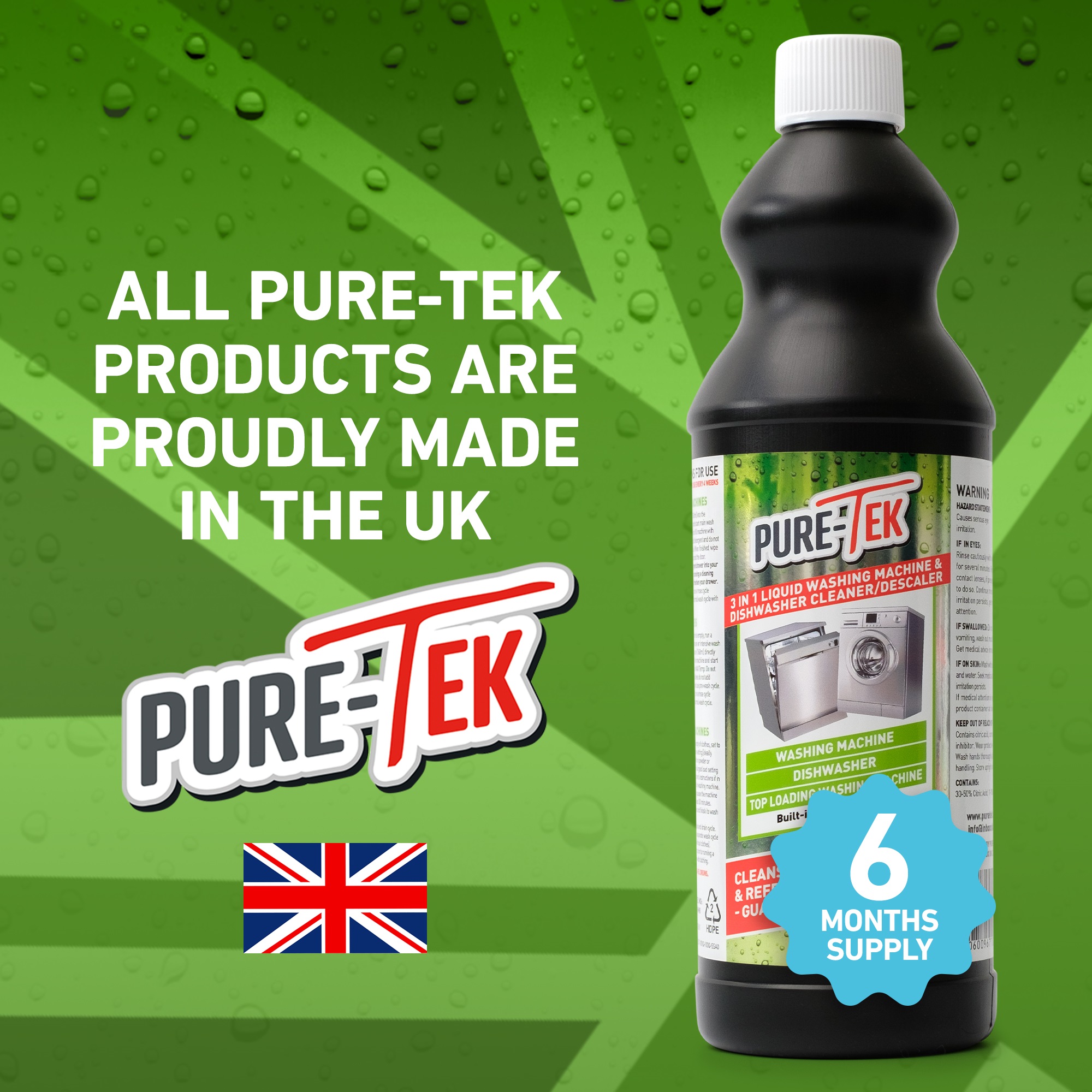 PureTek Washing Machine and Dishwasher Cleaner PureTek