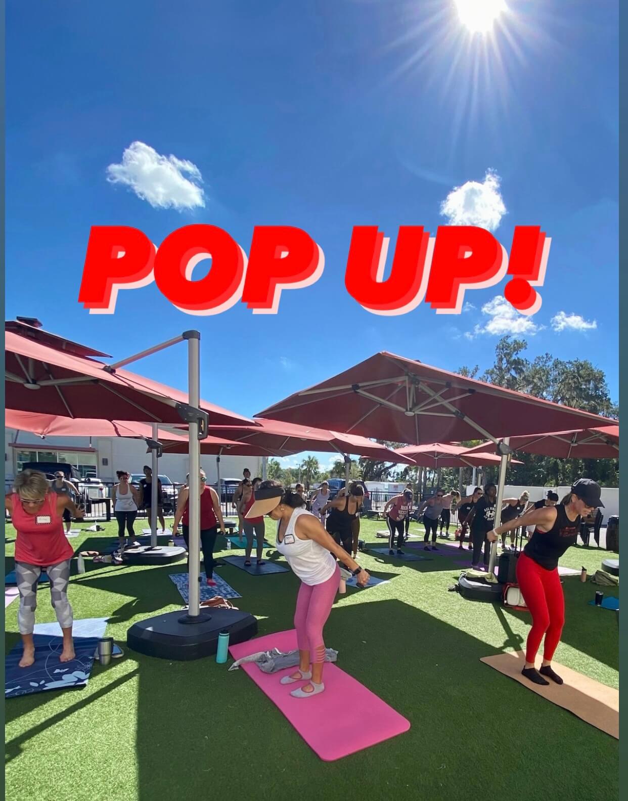 Pop Up Class in the Grass at our Studio!