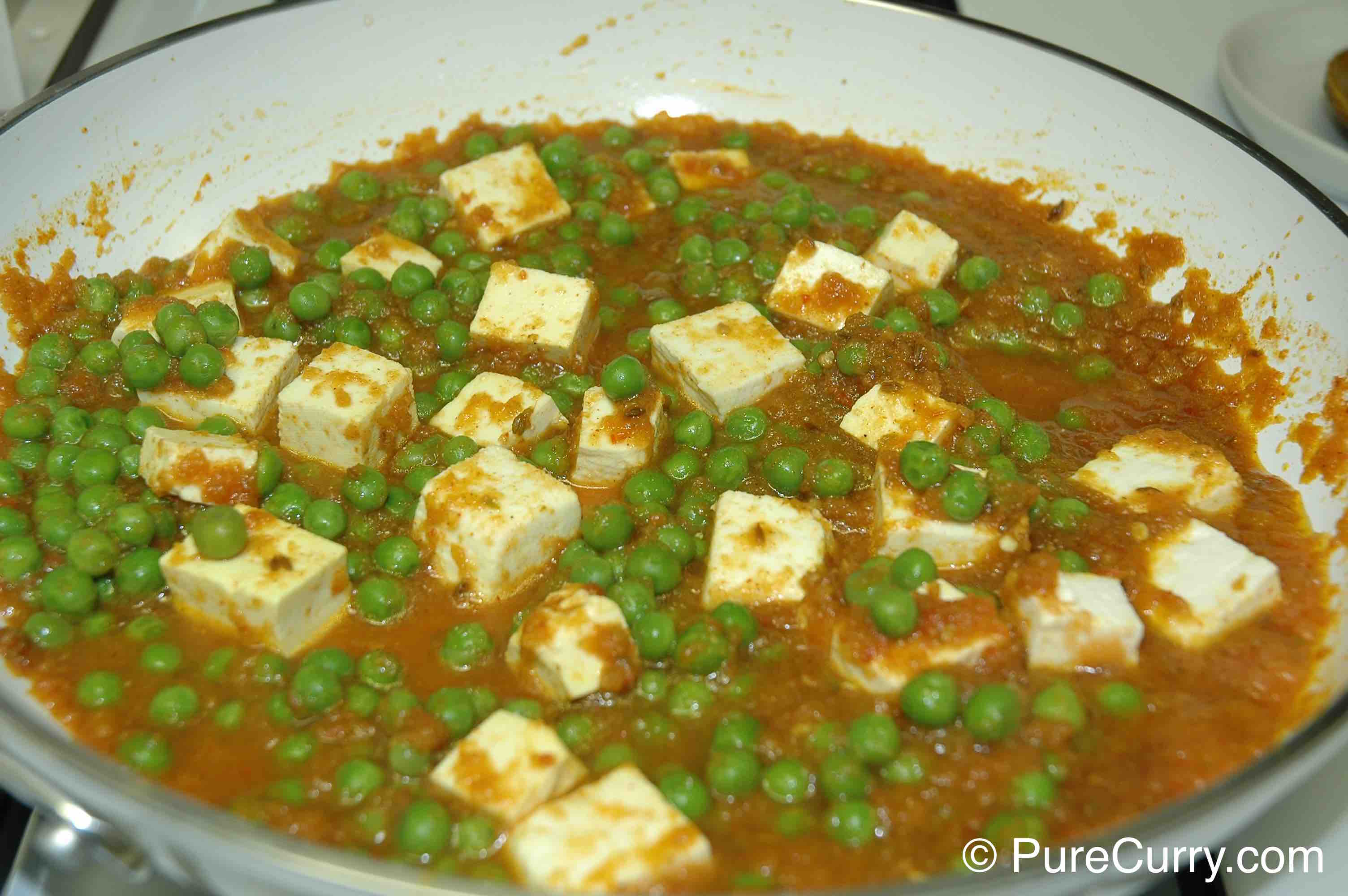 Peas Paneer Curry PURE CURRY