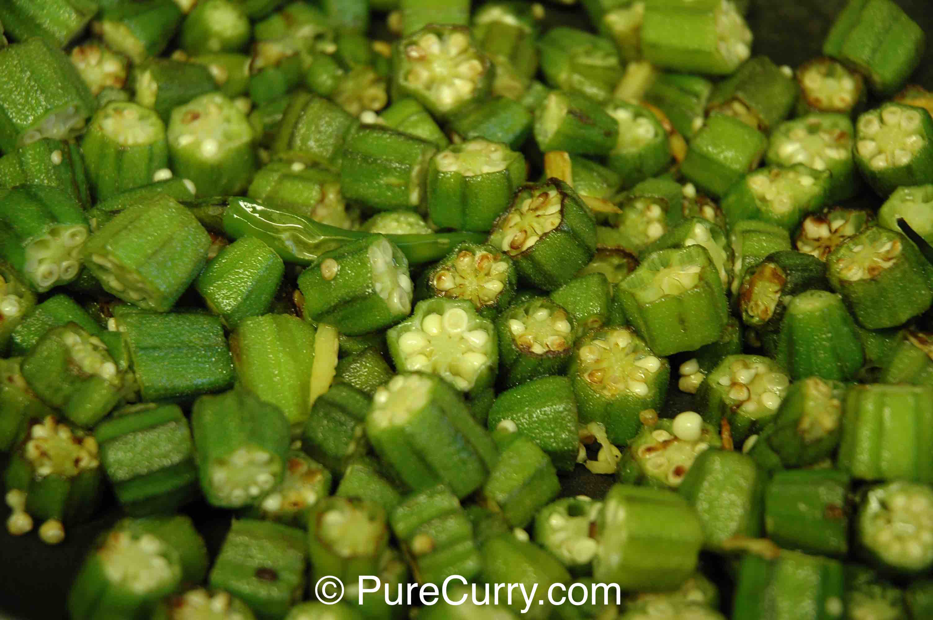 Spiced Okra and Onions PURE CURRY