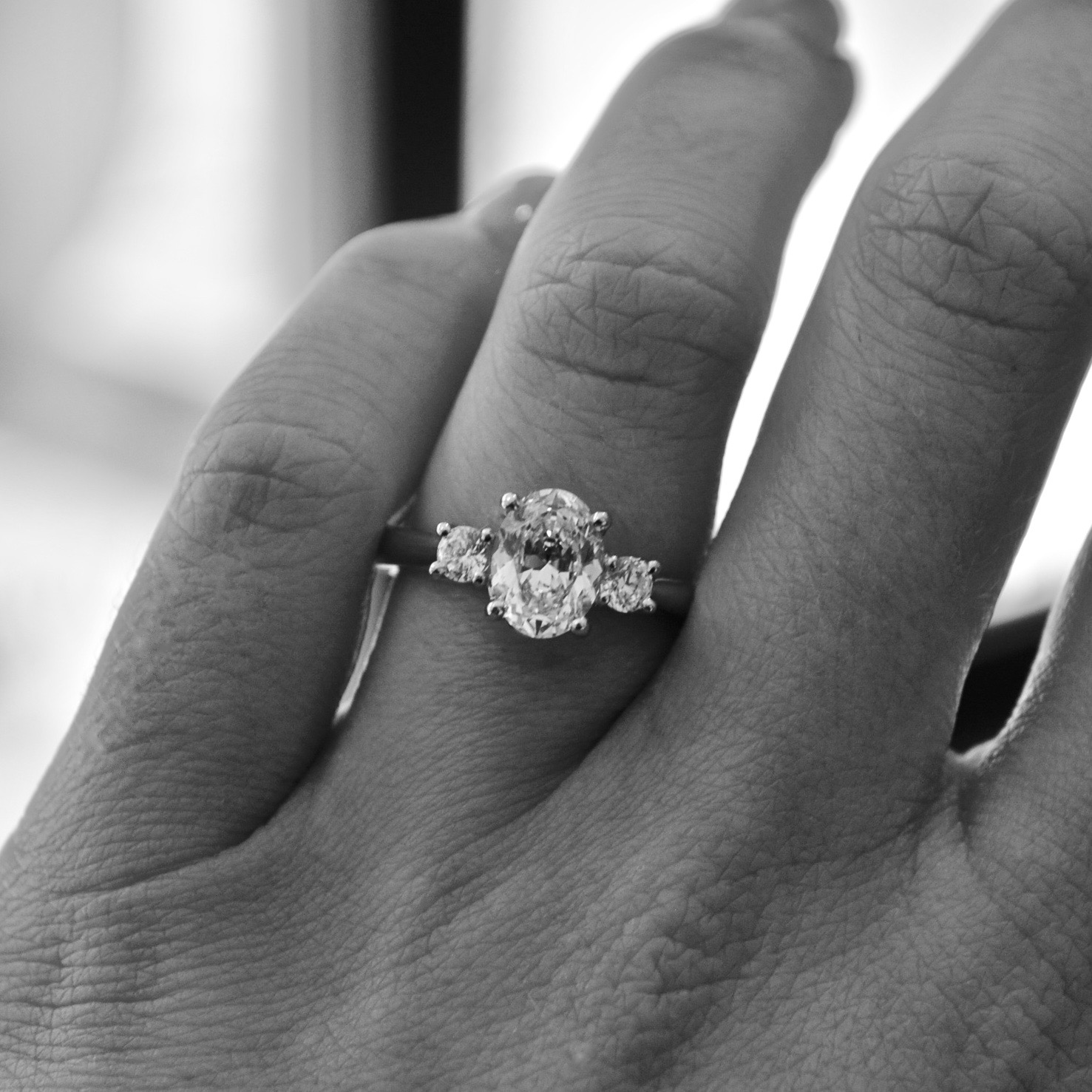 Engagement Rings Oval and Round Trilogy