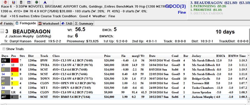 Pureform Ratings Calculator Horse Racing Software