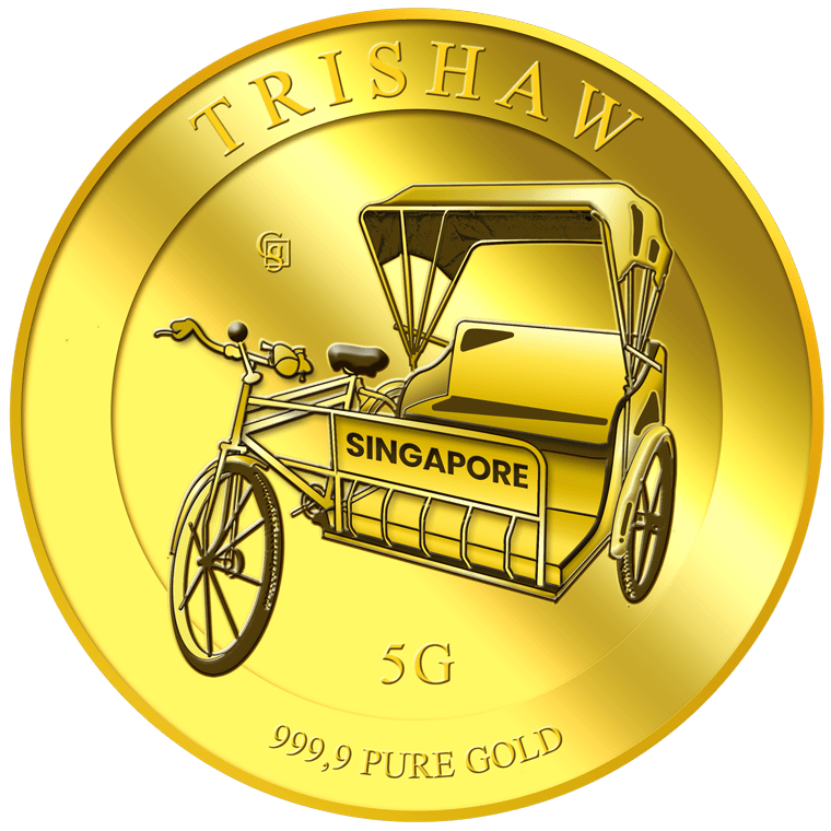 5g SG Trishaw Gold Medallion Soon) Buy Gold Silver in