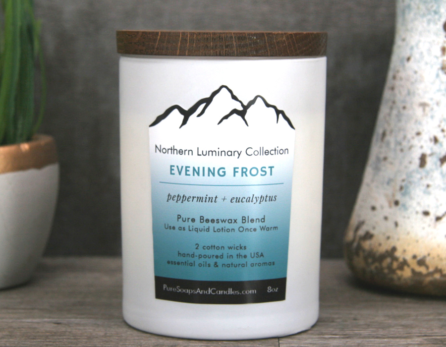 Evening Frost Luxury Lotion Candle