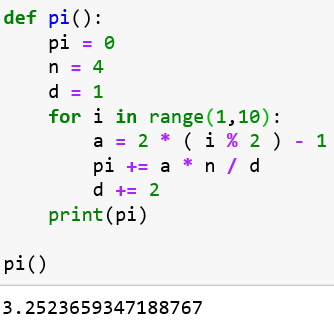 Creating a Python function to calculate Pi - Purple Frog Systems