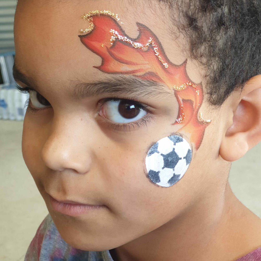 Soccer Face Painting