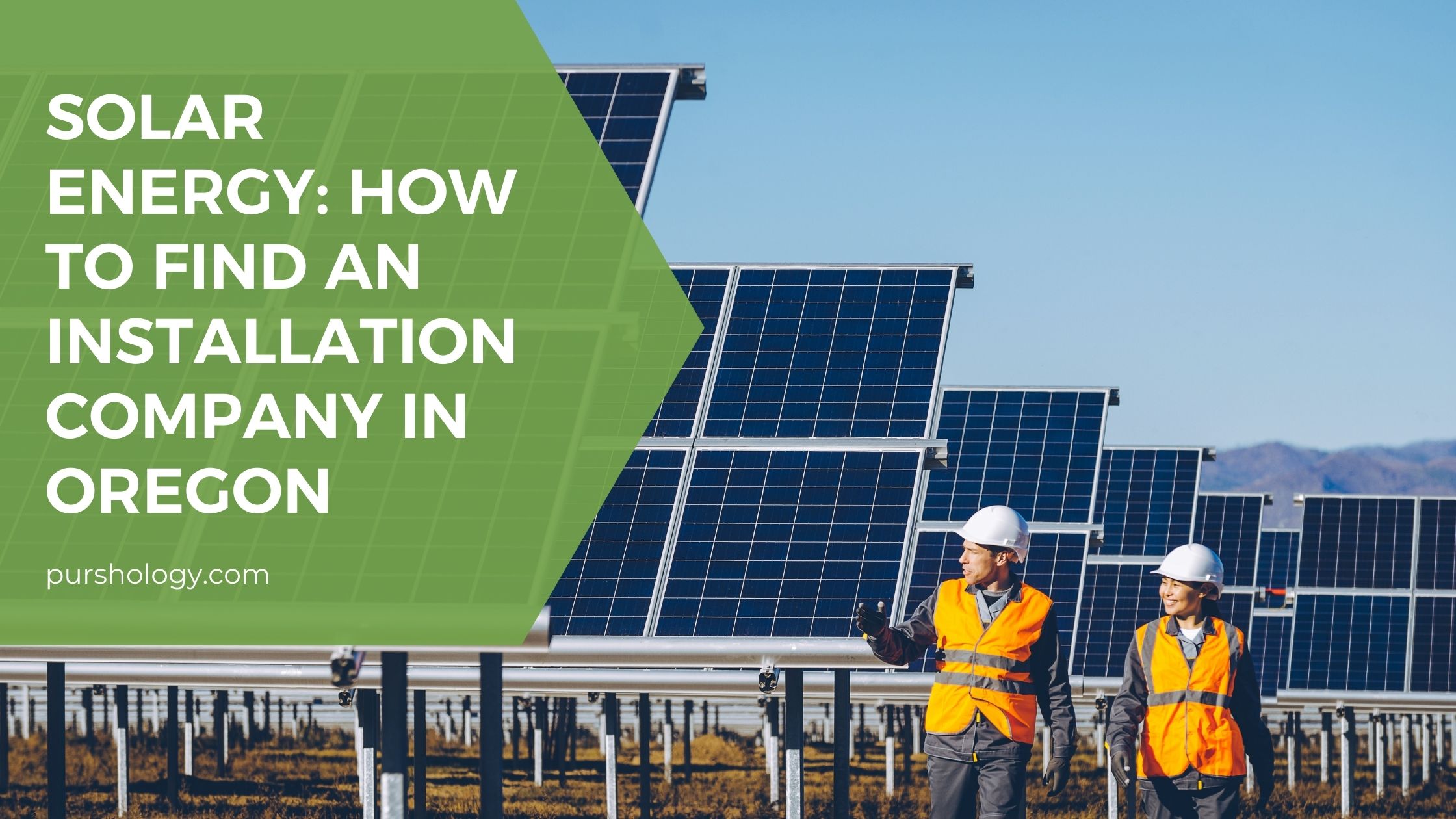 Solar Energy How To Find An Installation Company In Oregon purshoLOGY