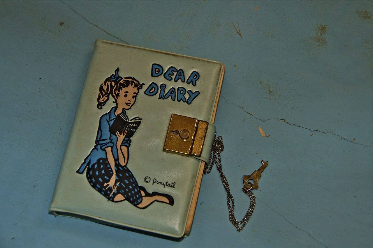 I found my first journal "Dear Diary" Pushing Time