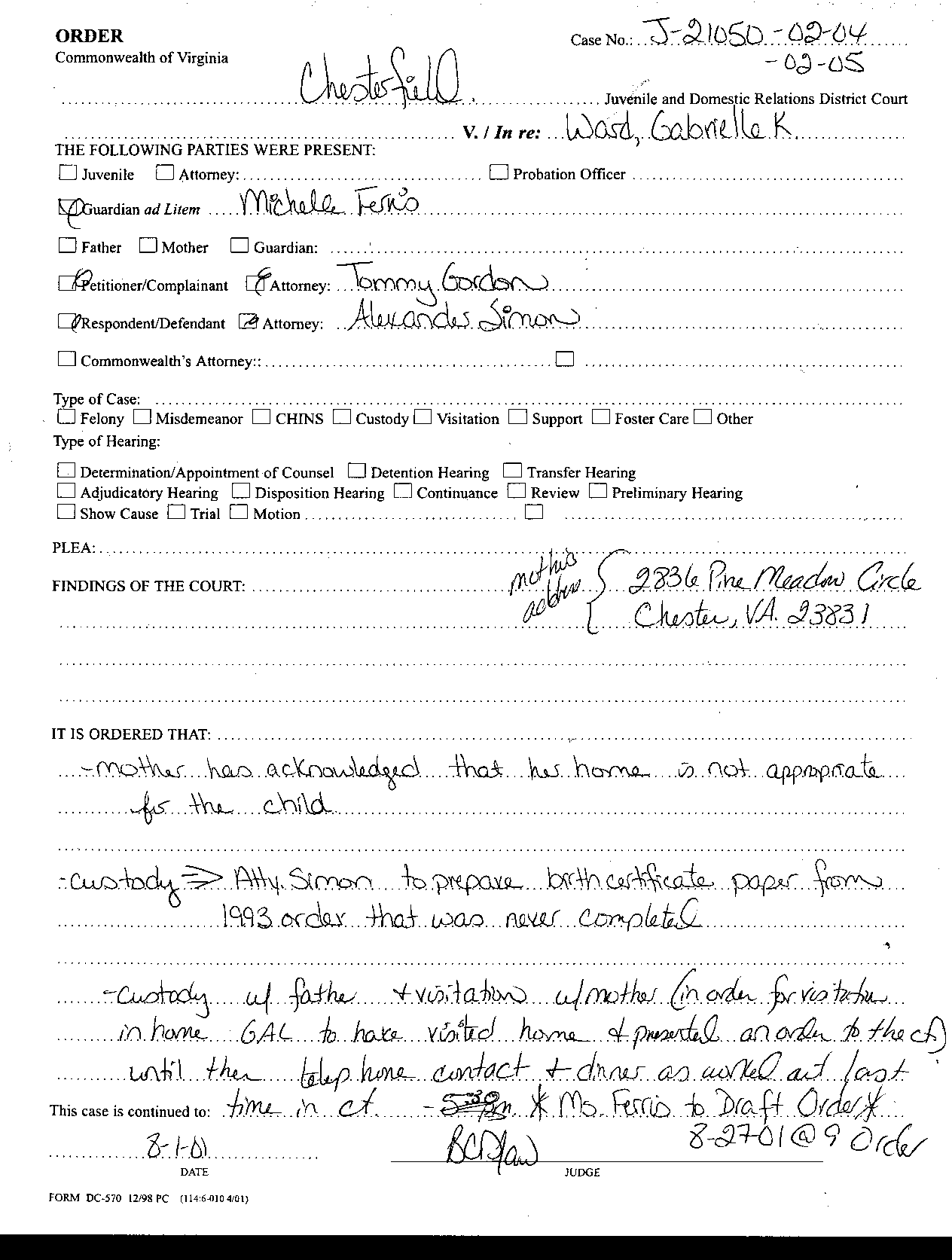 Chesterfield County Social Services, Courts, and Southside Regional