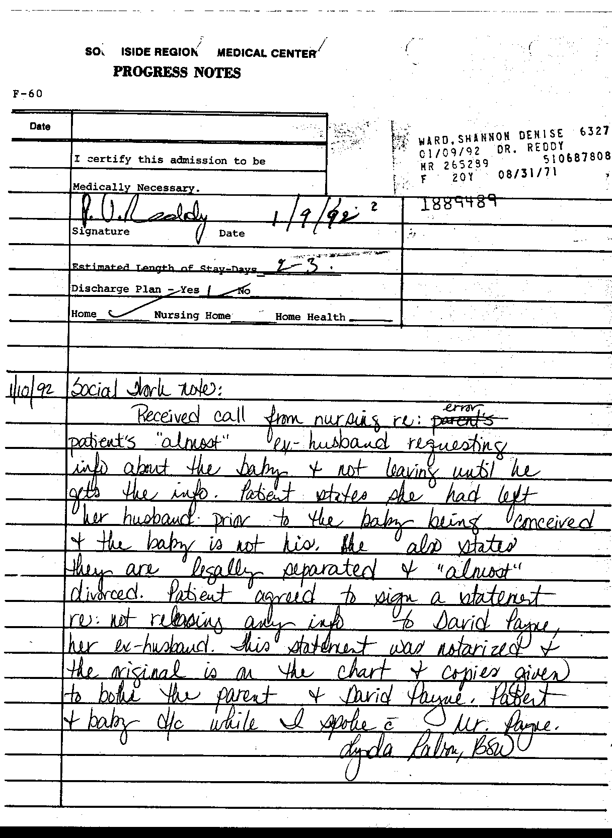 Southside Regional Medical Center records