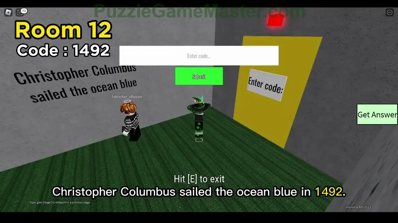 Puzzle Doors Level 12 Roblox Answer [With Explanations] » Puzzle Game