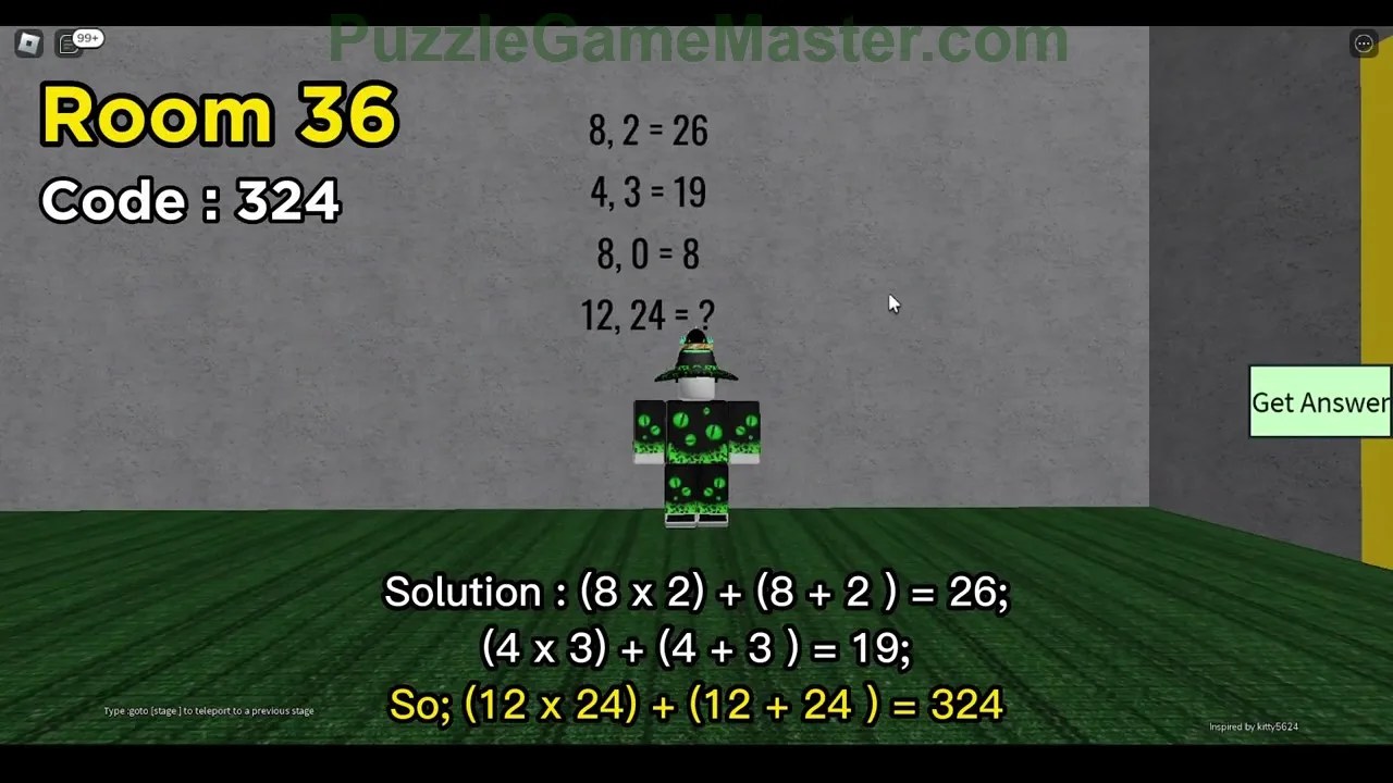 Puzzle Doors Level 36 Roblox Answer [With Explanations] » Puzzle Game