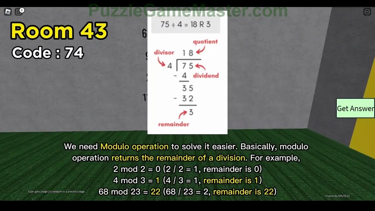 Puzzle Doors Level 43 Roblox Answer [With Explanations] » Puzzle Game