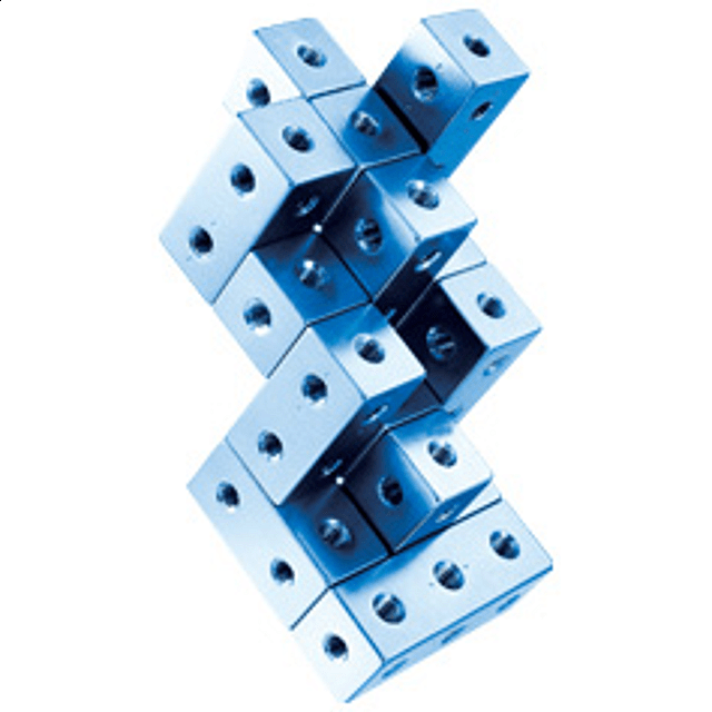 Fight Cube 3x3x3 Blue Wire & Metal Puzzles Puzzle Master Inc