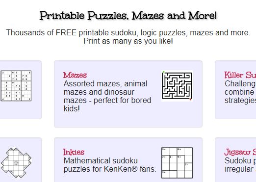 Free printable puzzles for kids Logic Puzzles and Brain Games