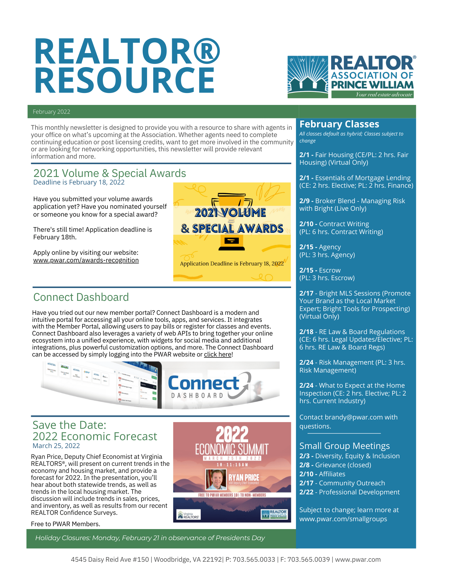 February 2022 Realtor Resource Realtor Association of Prince William